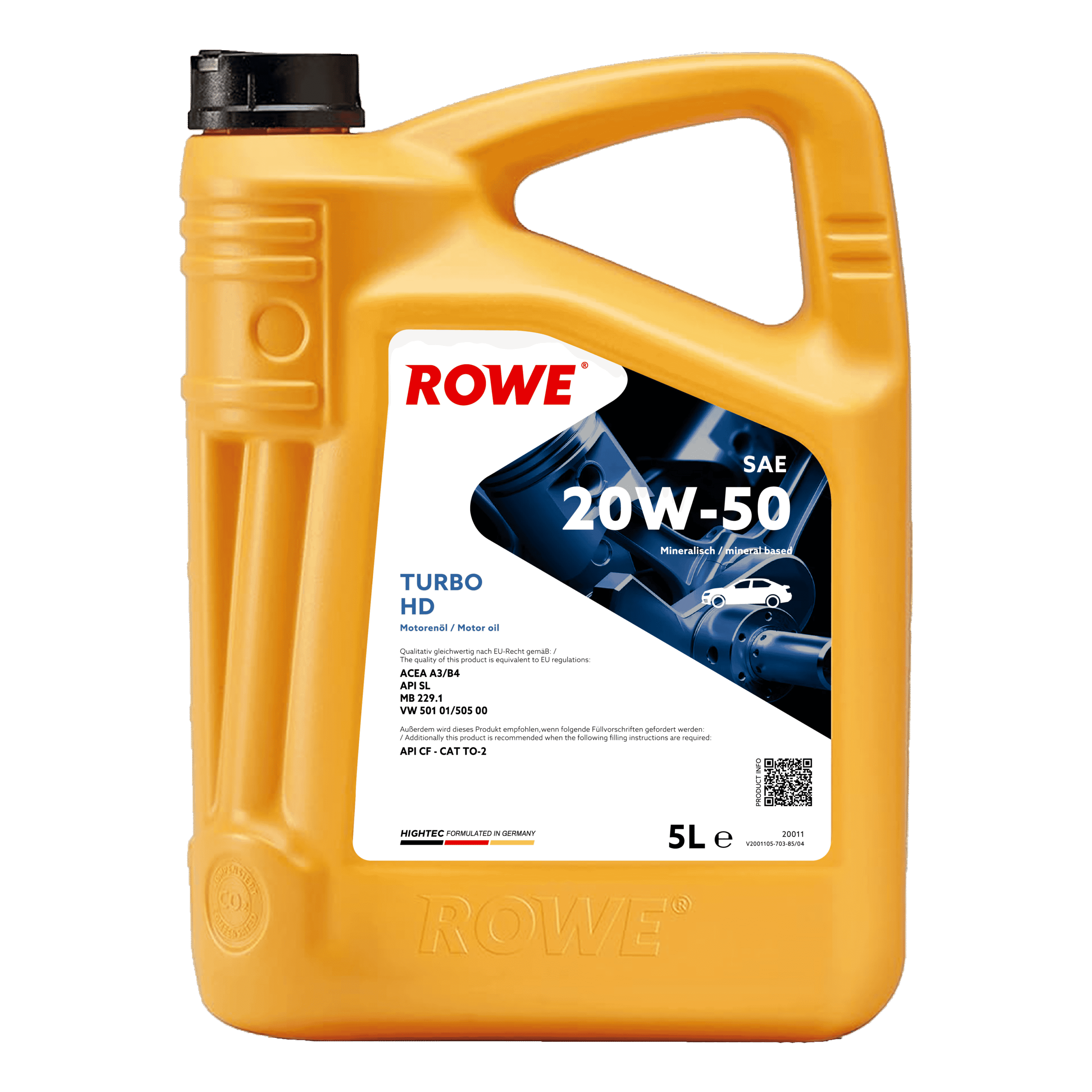 HIGHTEC TURBO HD SAE 20W-50 image 3 5L