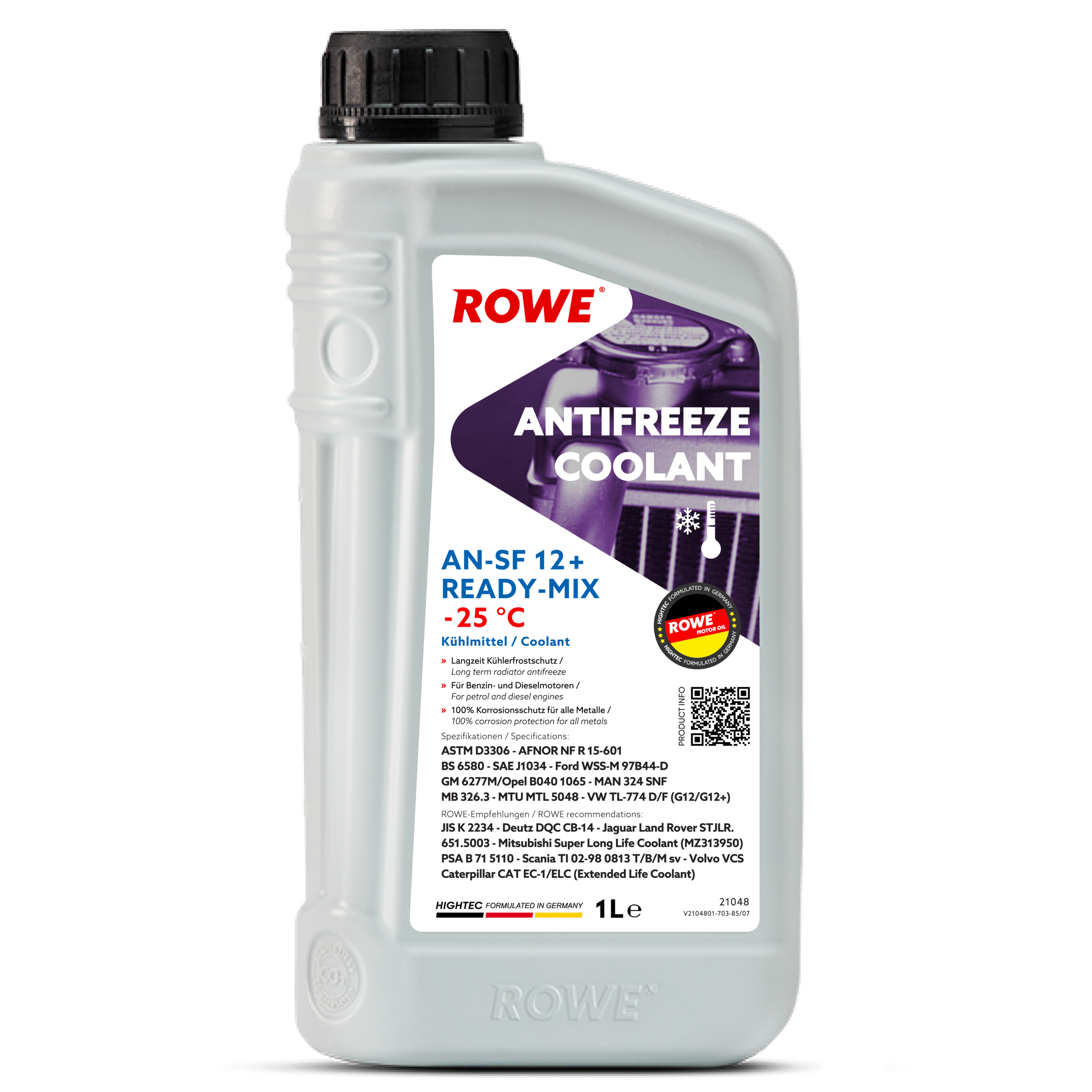 HIGHTEC ANTIFREEZE COOLANT AN-SF 12+ READY-MIX -25 °C image 1 1L