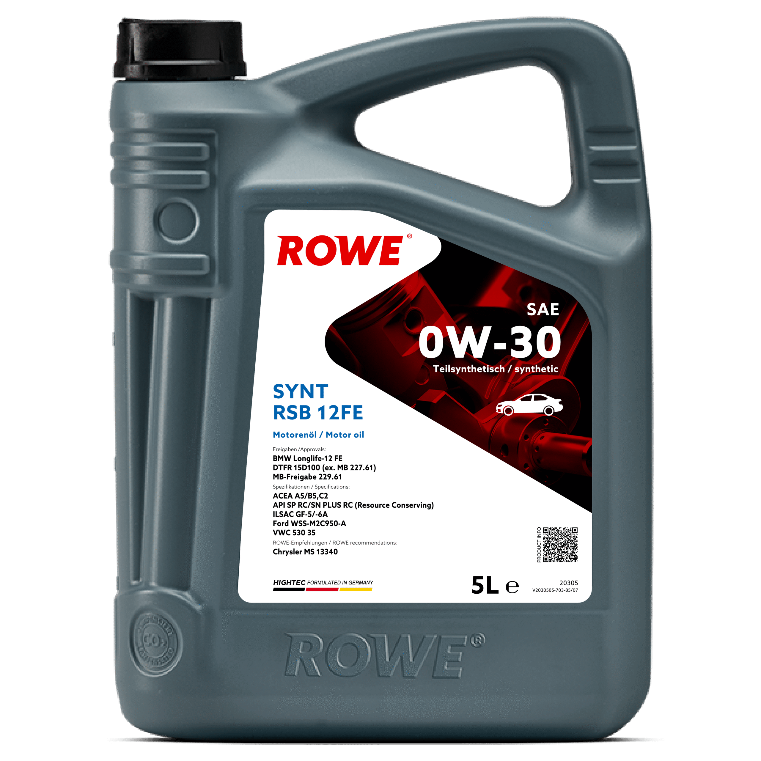 HIGHTEC SYNT RSB 12FE SAE 0W-30 image 3 5L